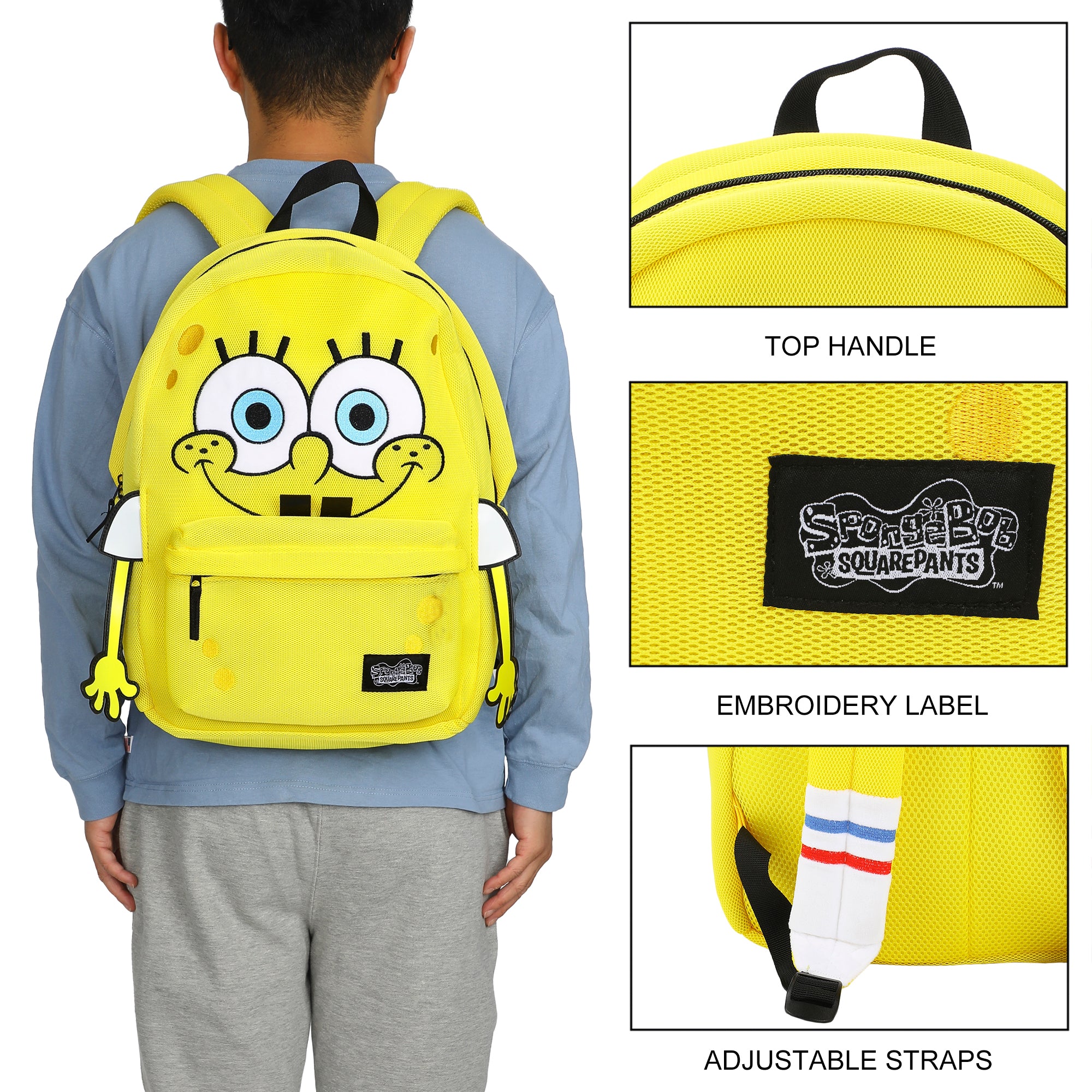 Spongebob Squarepants Character 17" Backpack