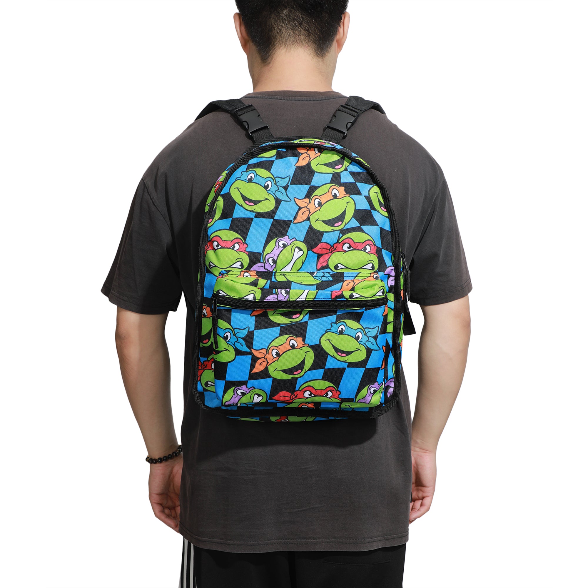 TMNT Ninja Turtles Interchangeable Characters Adult 16.5" Reversible Backpack