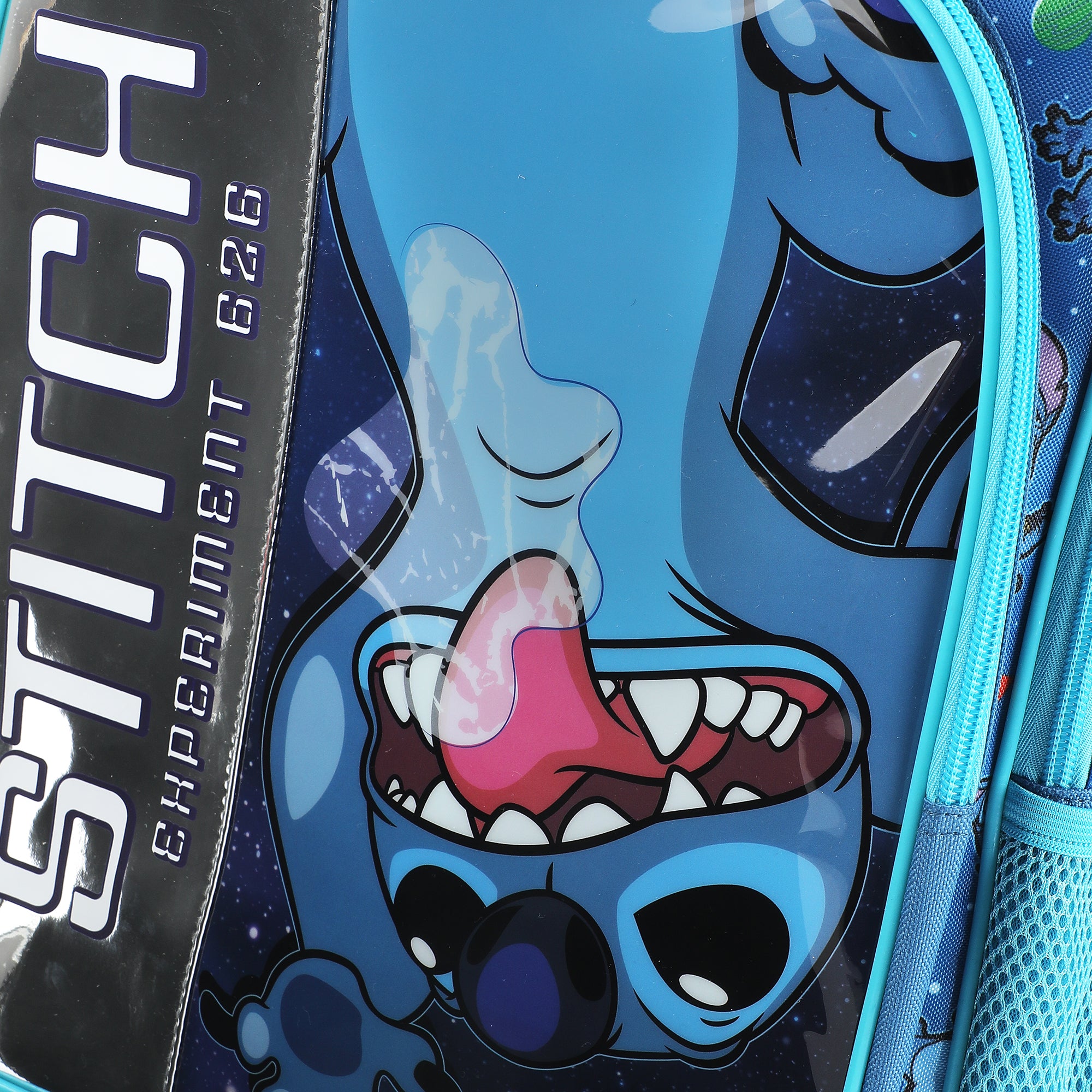 Disney's Stitch 16" Rolling Travel Backpack With Wheels And A Keychain