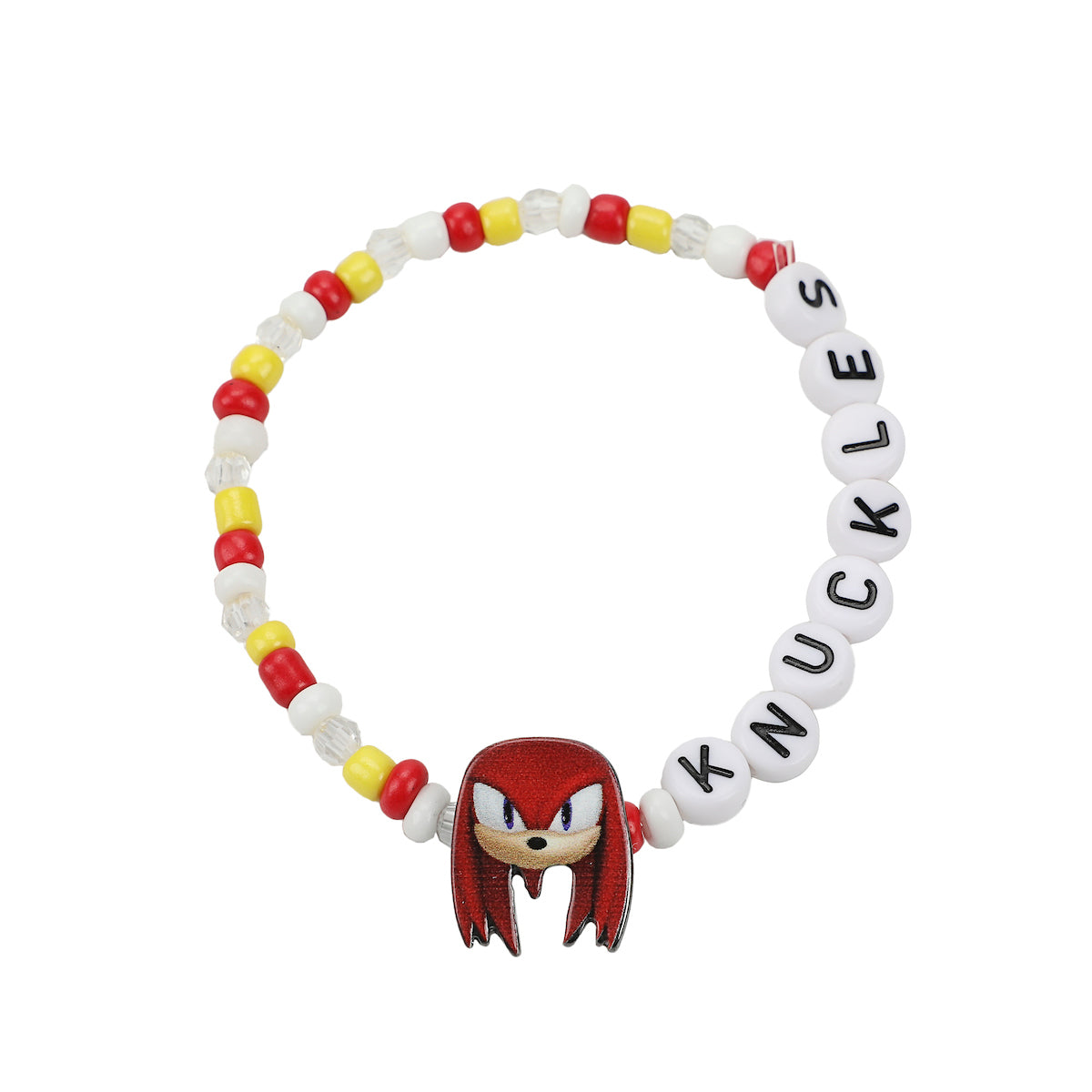 Sonic The Hedgehog Characters 5-Piece Stretchy Beaded Bracelet Set