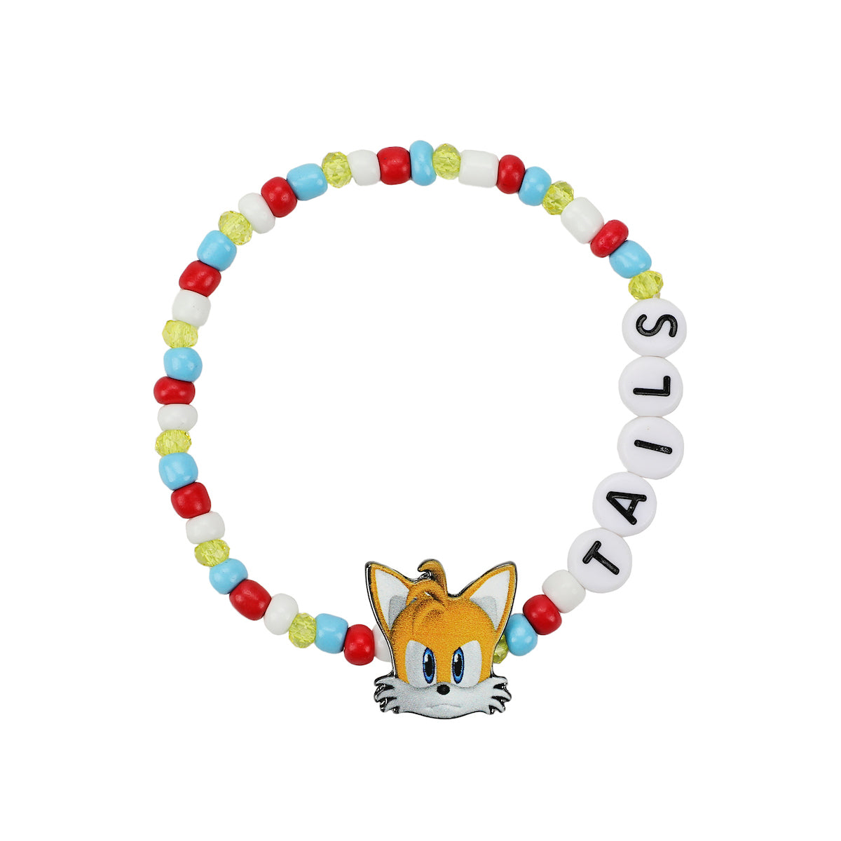 Sonic The Hedgehog Characters 5-Piece Stretchy Beaded Bracelet Set