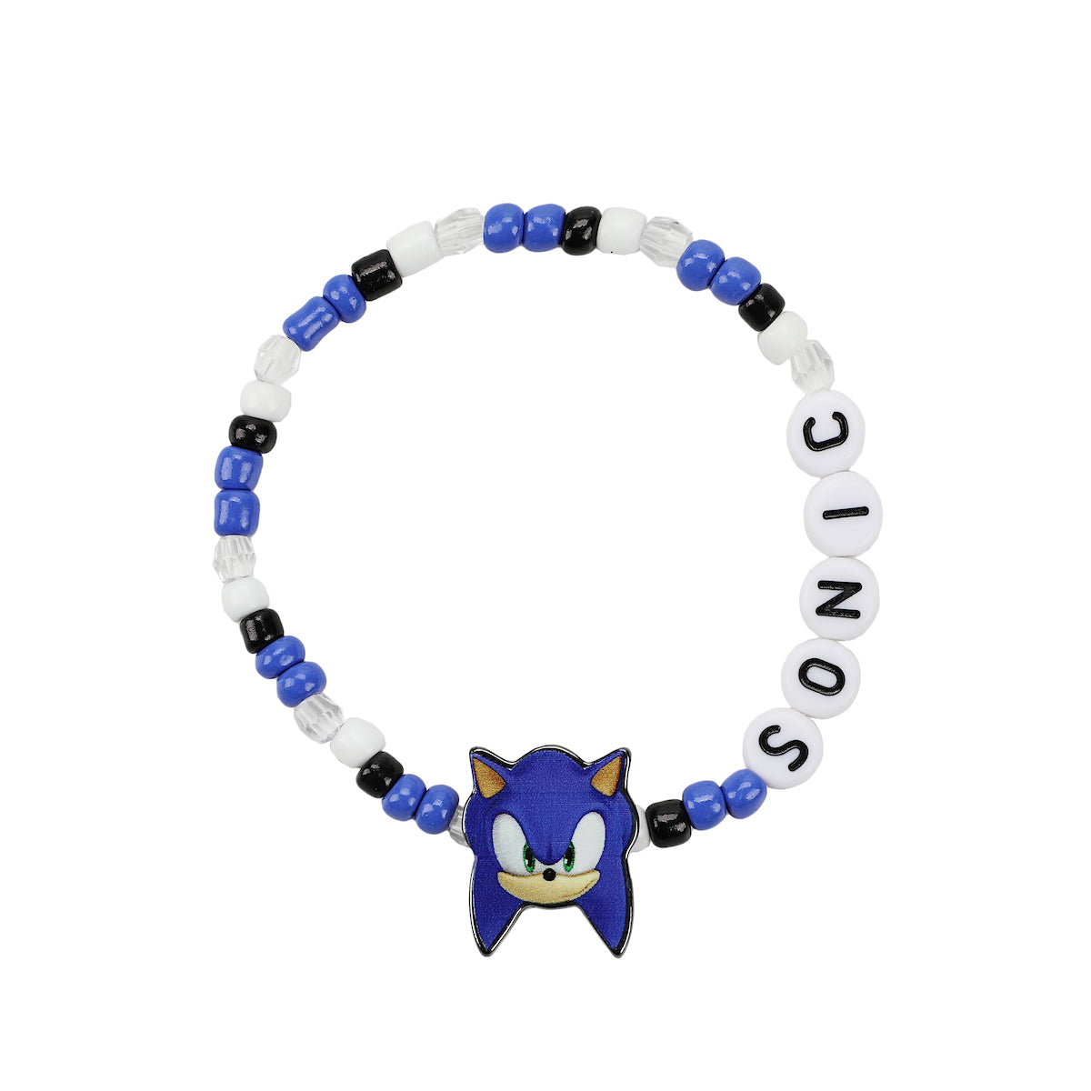 Sonic The Hedgehog Characters 5-Piece Stretchy Beaded Bracelet Set