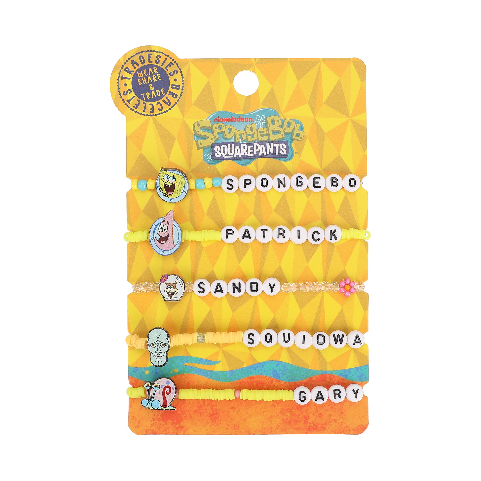 Spongebob Squarepants Character Friendship Bracelets (Set of 5)