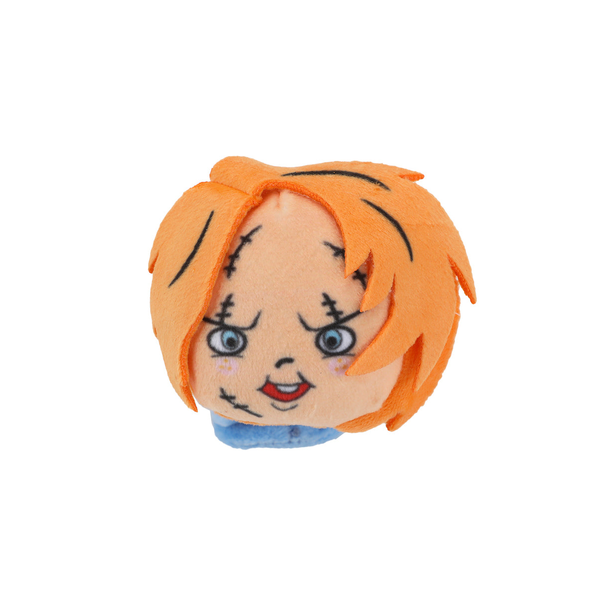 Chucky 3D Plush Character Head Blue Snap-On Wristband