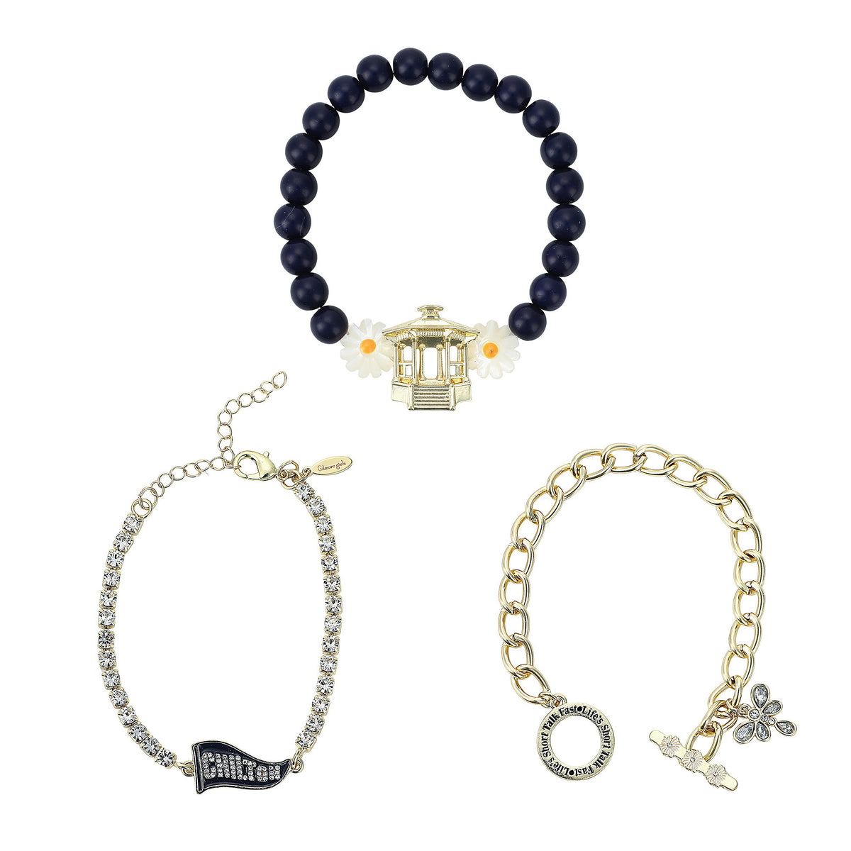 Gilmore Girls Dragonfly Charm Bracelet for Adults