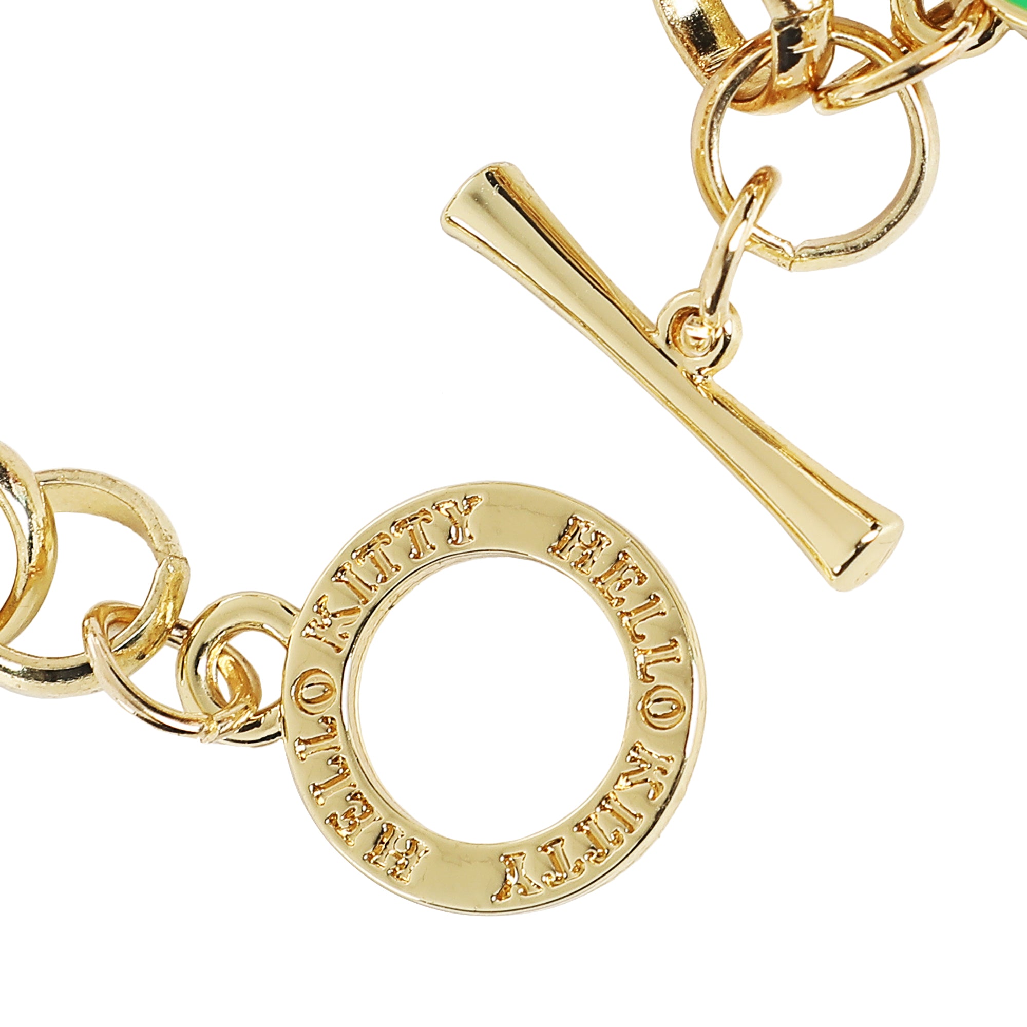 Hello Kitty Apple House Gold Locket Bracelet