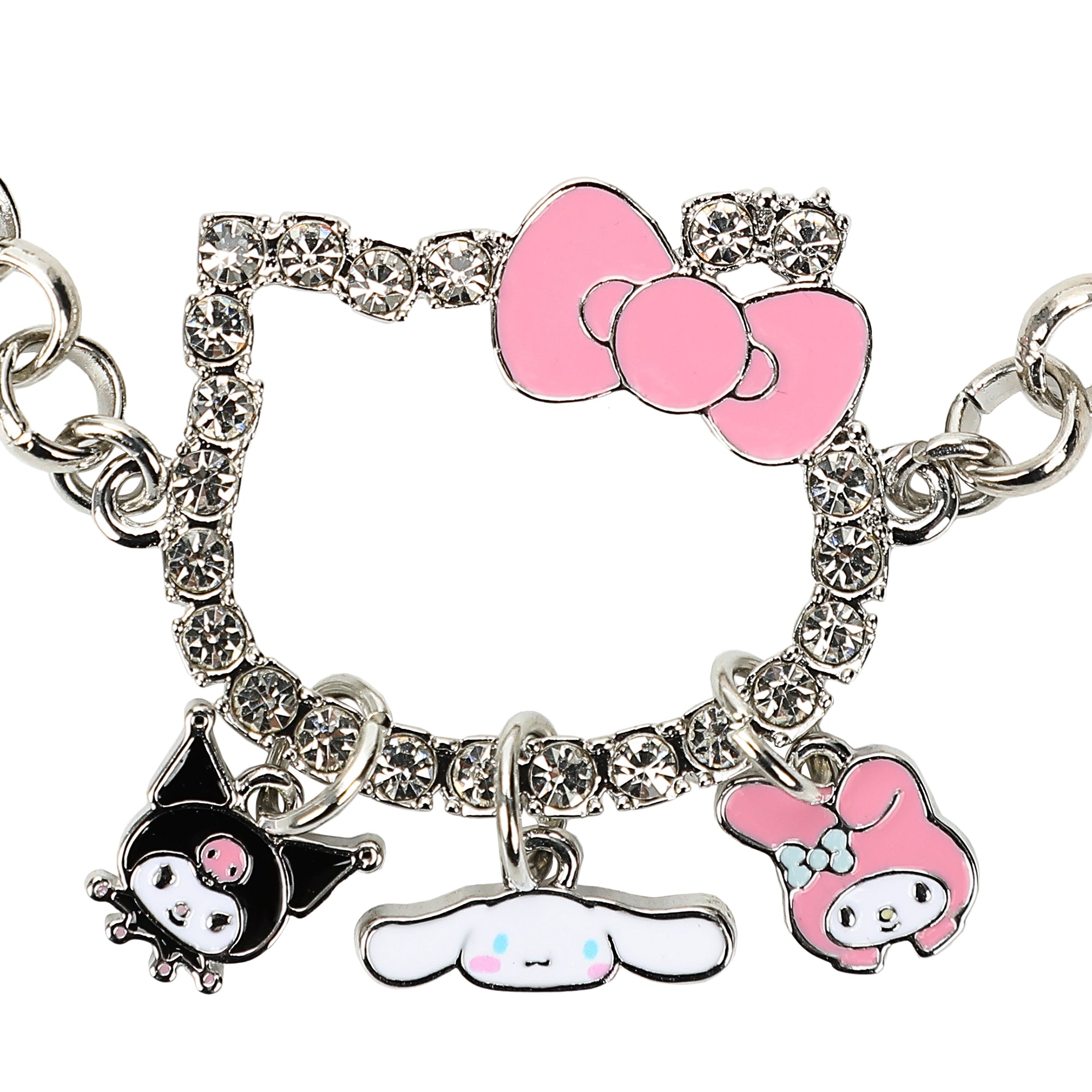 Hello Kitty Character Shape Bracelet With Three Character Charms
