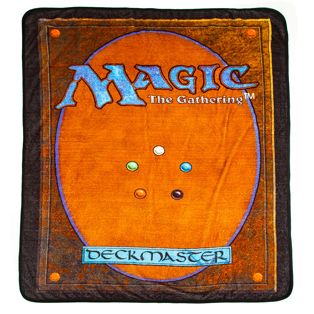 mtg card blanket Surreal Entertainment Magic: The Gathering The Wandering Emperor Fleece Throw this fun throw blanket is soft to the touch MTG Magic The Gathering Myr