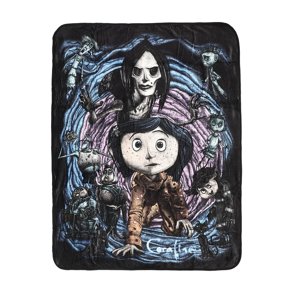 Coraline Characters Throw Blanket with Digital Print 45x60