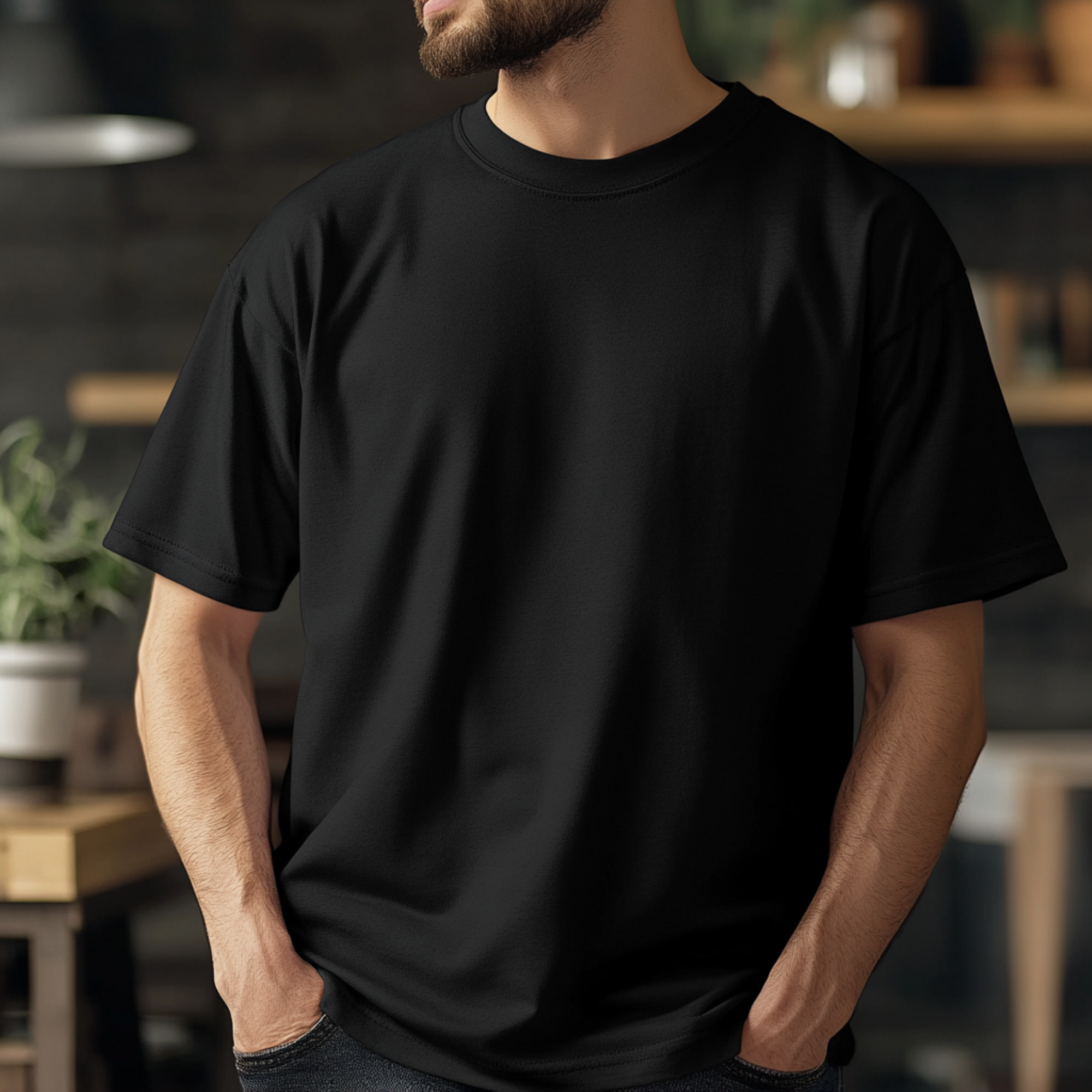 Demon Slayer Corps Logo Crew Neck Short Sleeve Men's Black Heavyweight Beefy T shirt