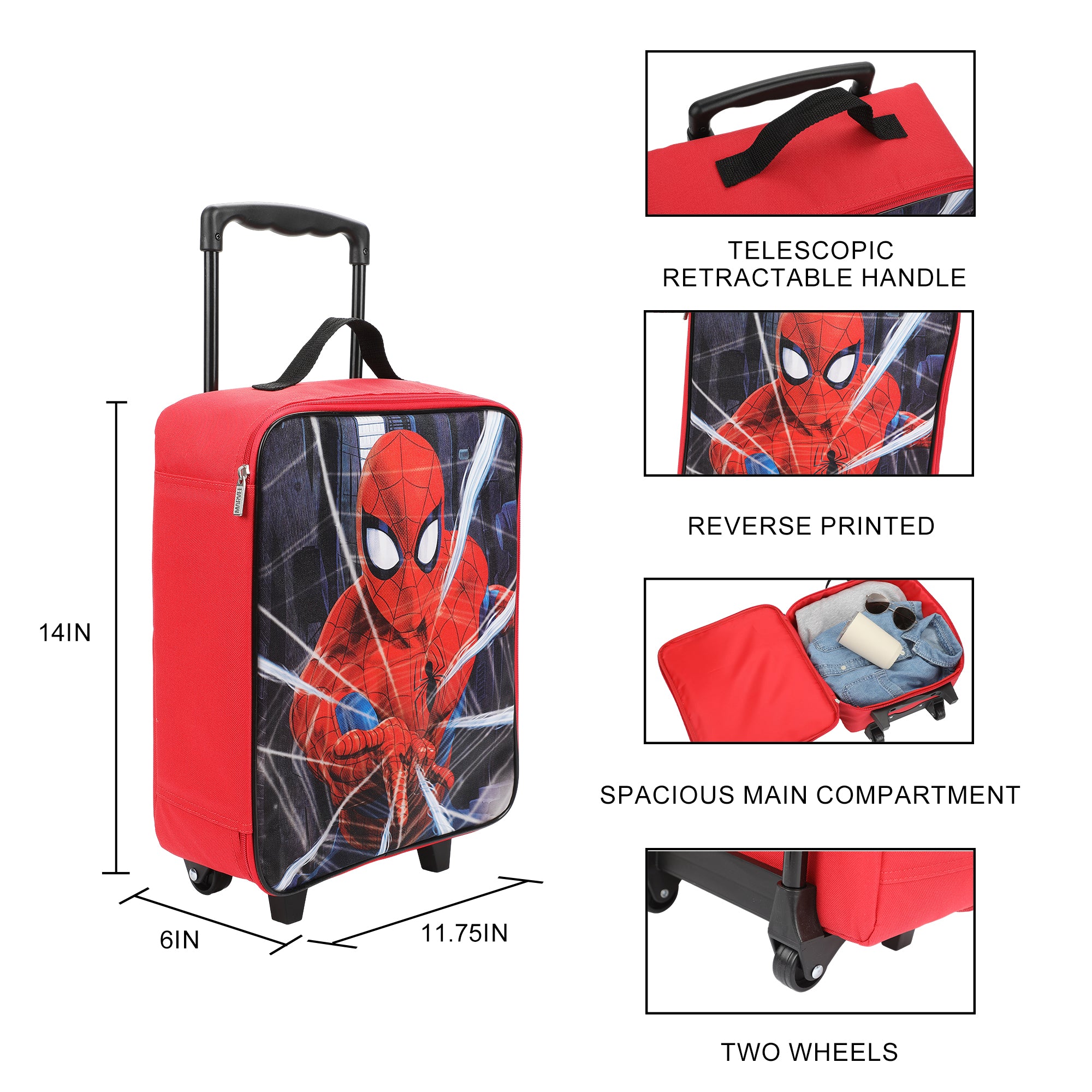 Spider-Man Web 14" Youth Pilot Case