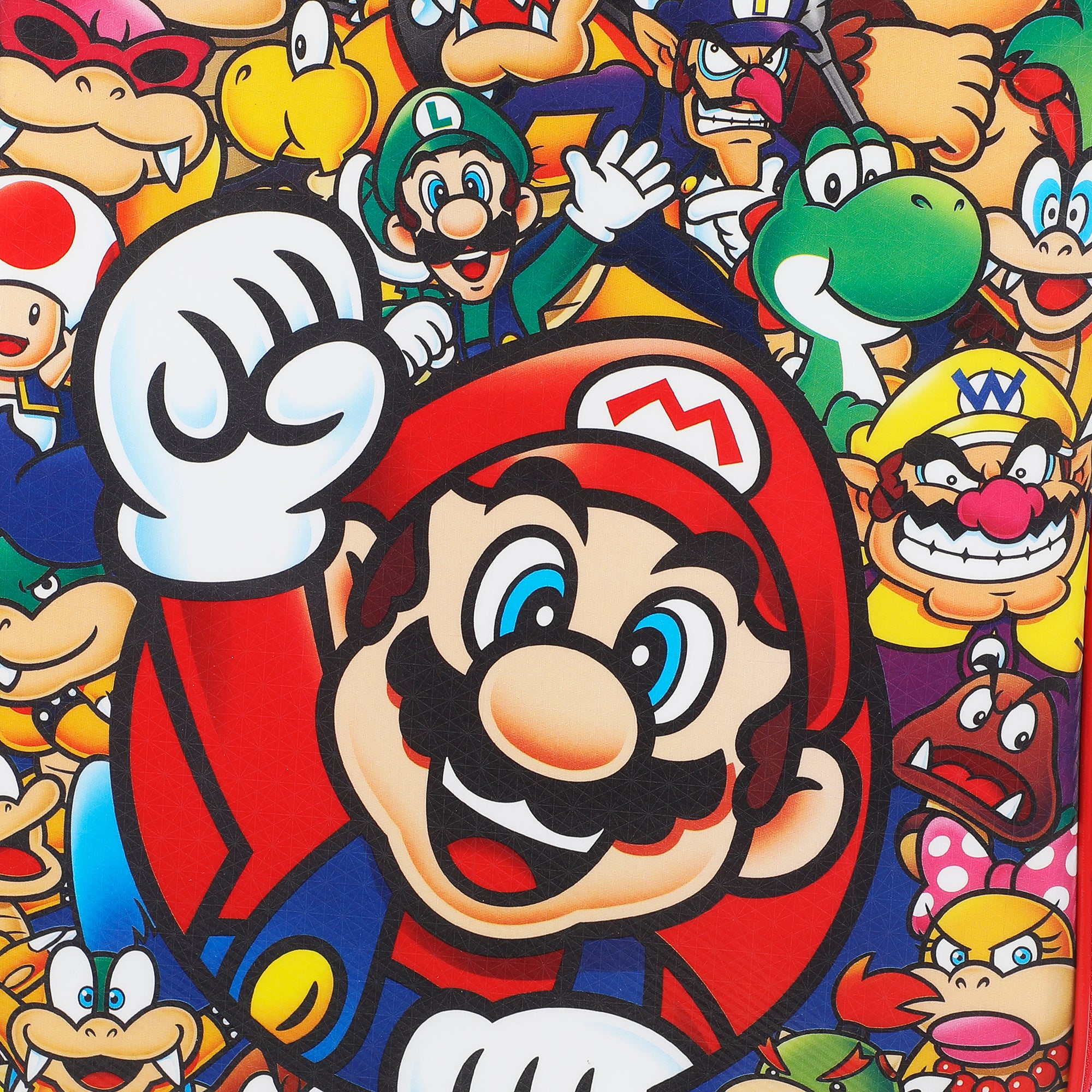 Super Mario Bros Character Group Shot 14" Youth Blue Pilot Case