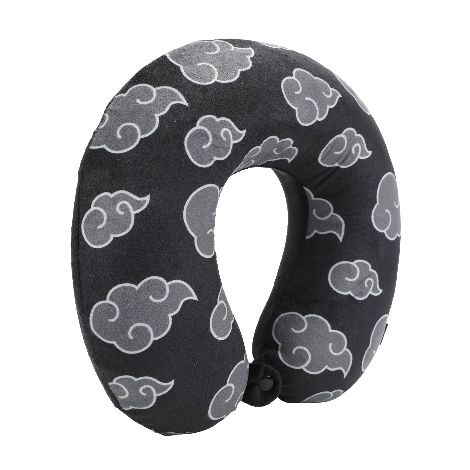 Naruto Gray Clouds 3-Piece Neck Pillow Travel Set With Eye Mask & Blanket