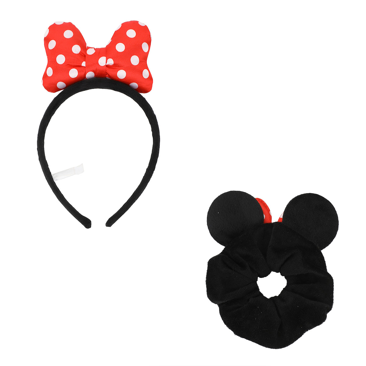 Disney Minnie Mouse 2-Piece Plush Headband & Scrunchie Set