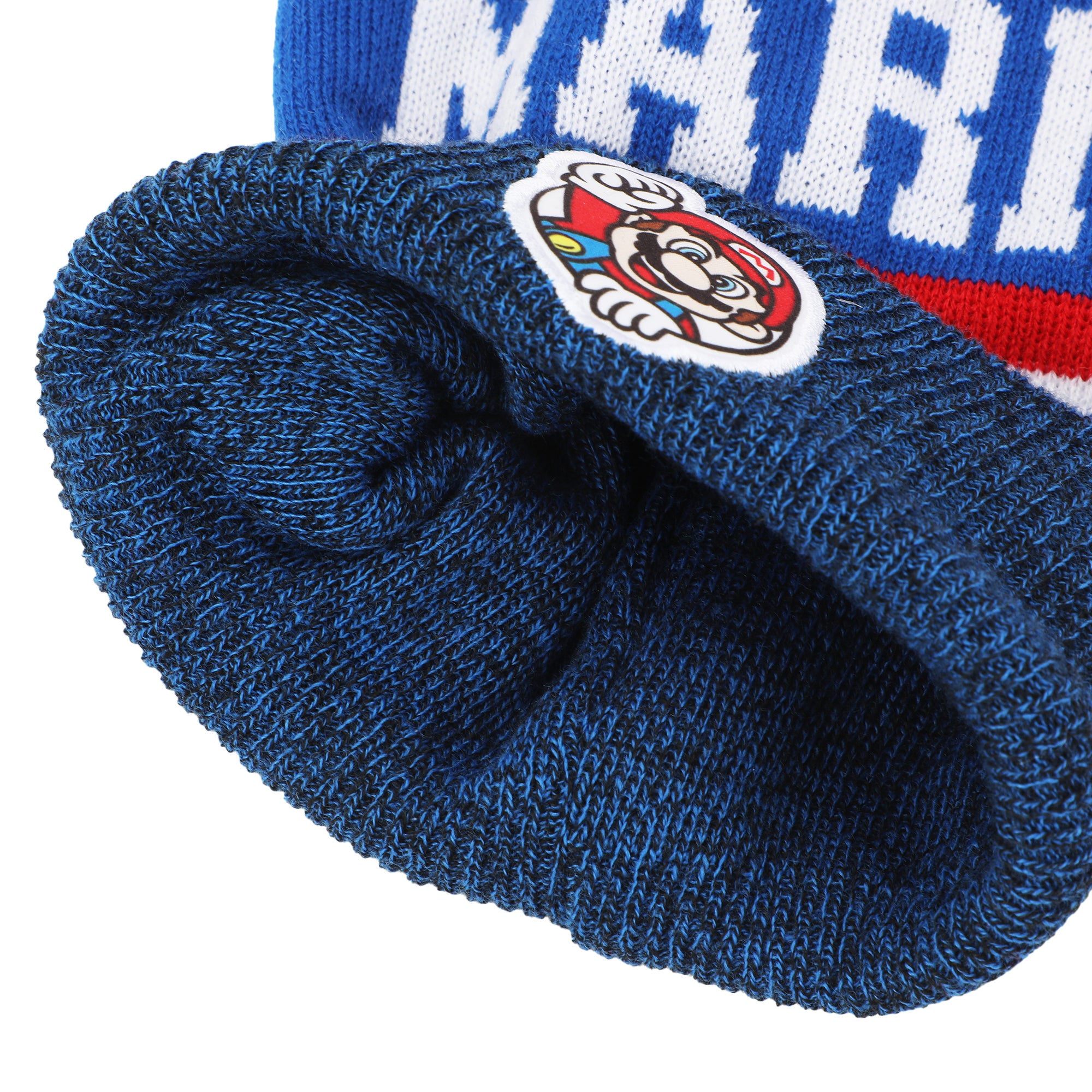 Super Mario Bros Mario 2-Piece Knit Hat & Ski Gloves Combo Set
