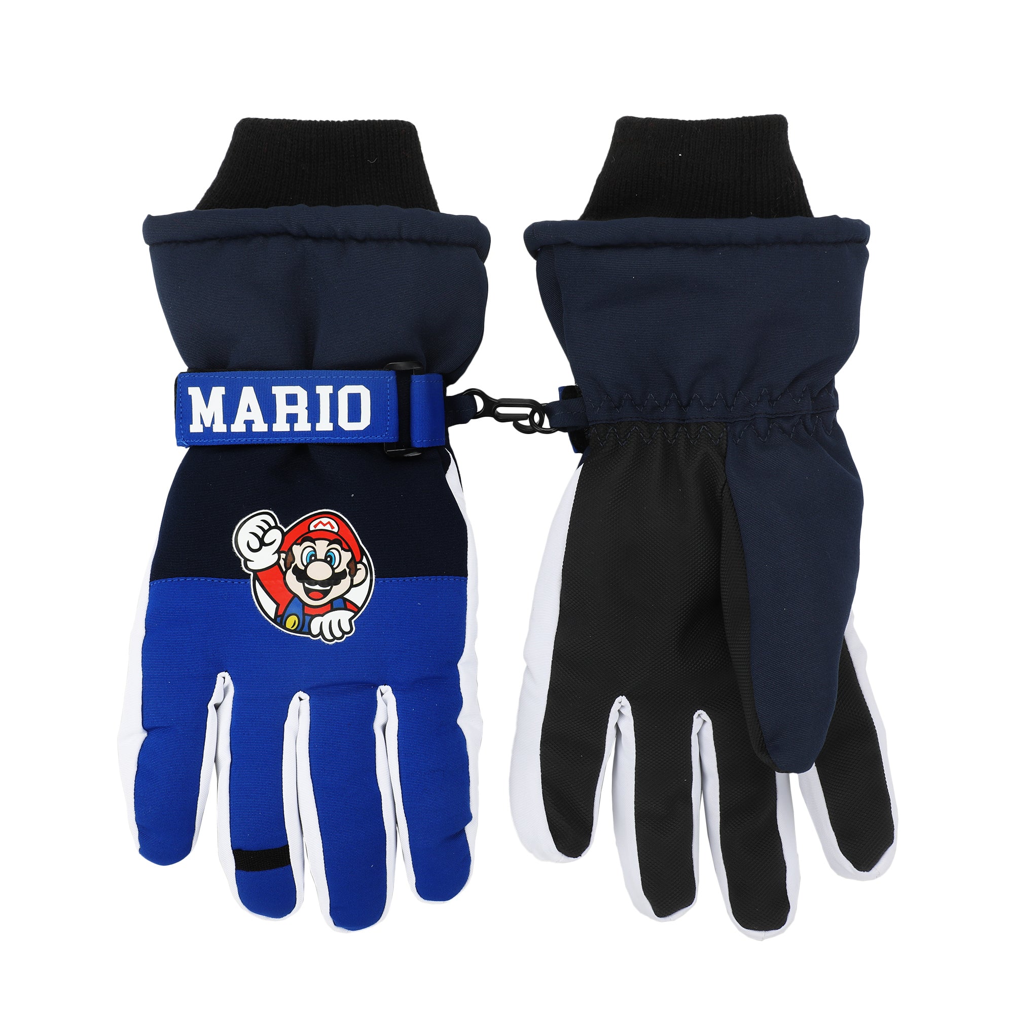 Super Mario Bros Mario 2-Piece Knit Hat & Ski Gloves Combo Set