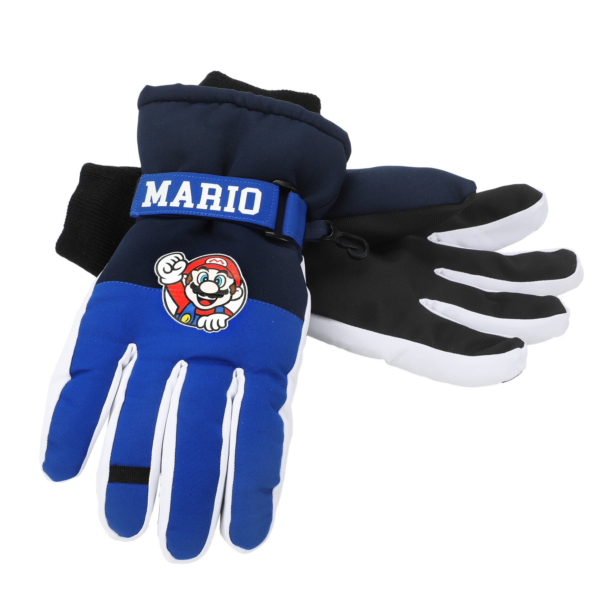 Super Mario Bros Mario 2-Piece Knit Hat & Ski Gloves Combo Set
