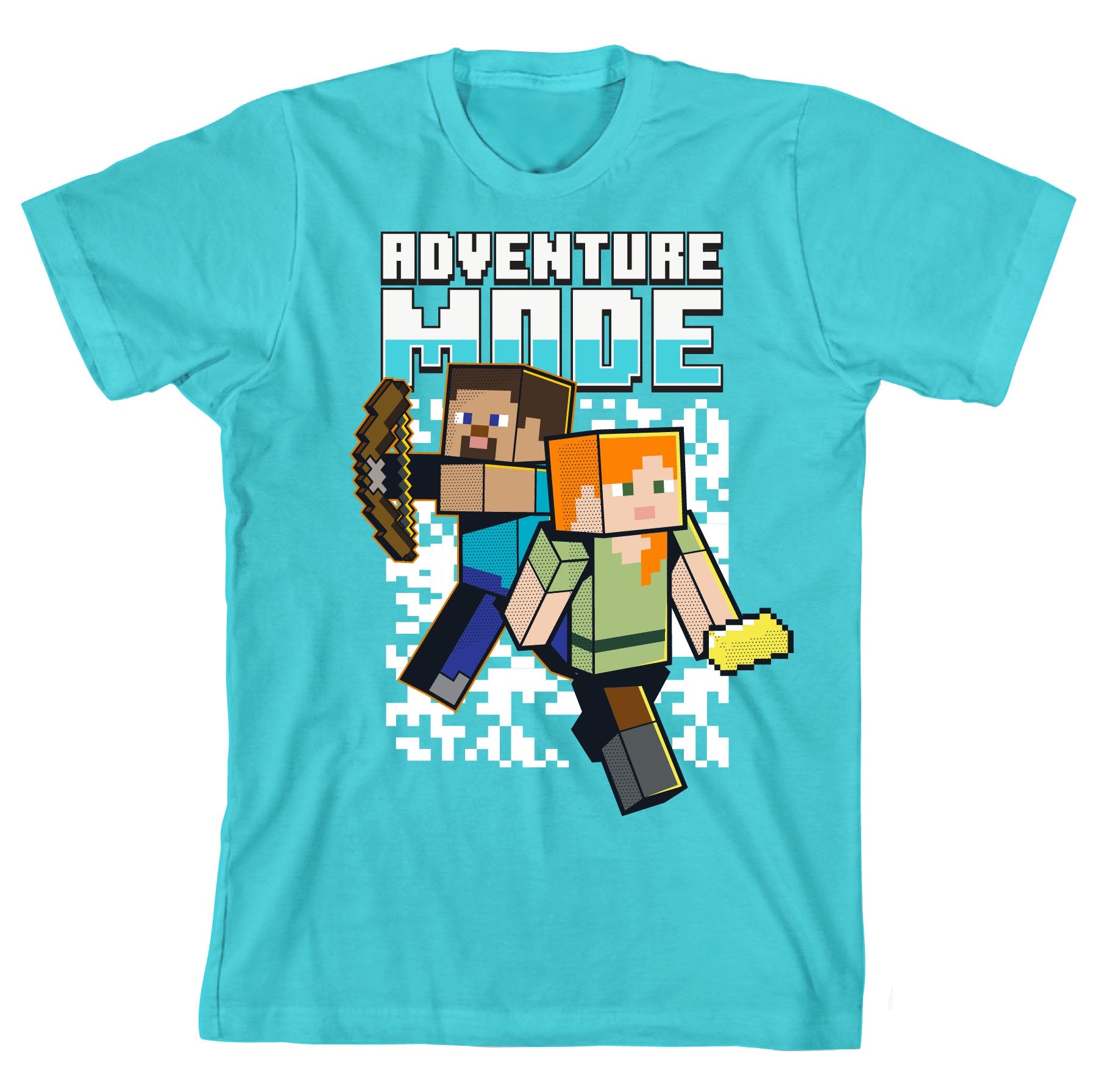 Minecraft Adventure Mode Boy's Short Sleeve Shirt & Lounge Shorts Combo Set