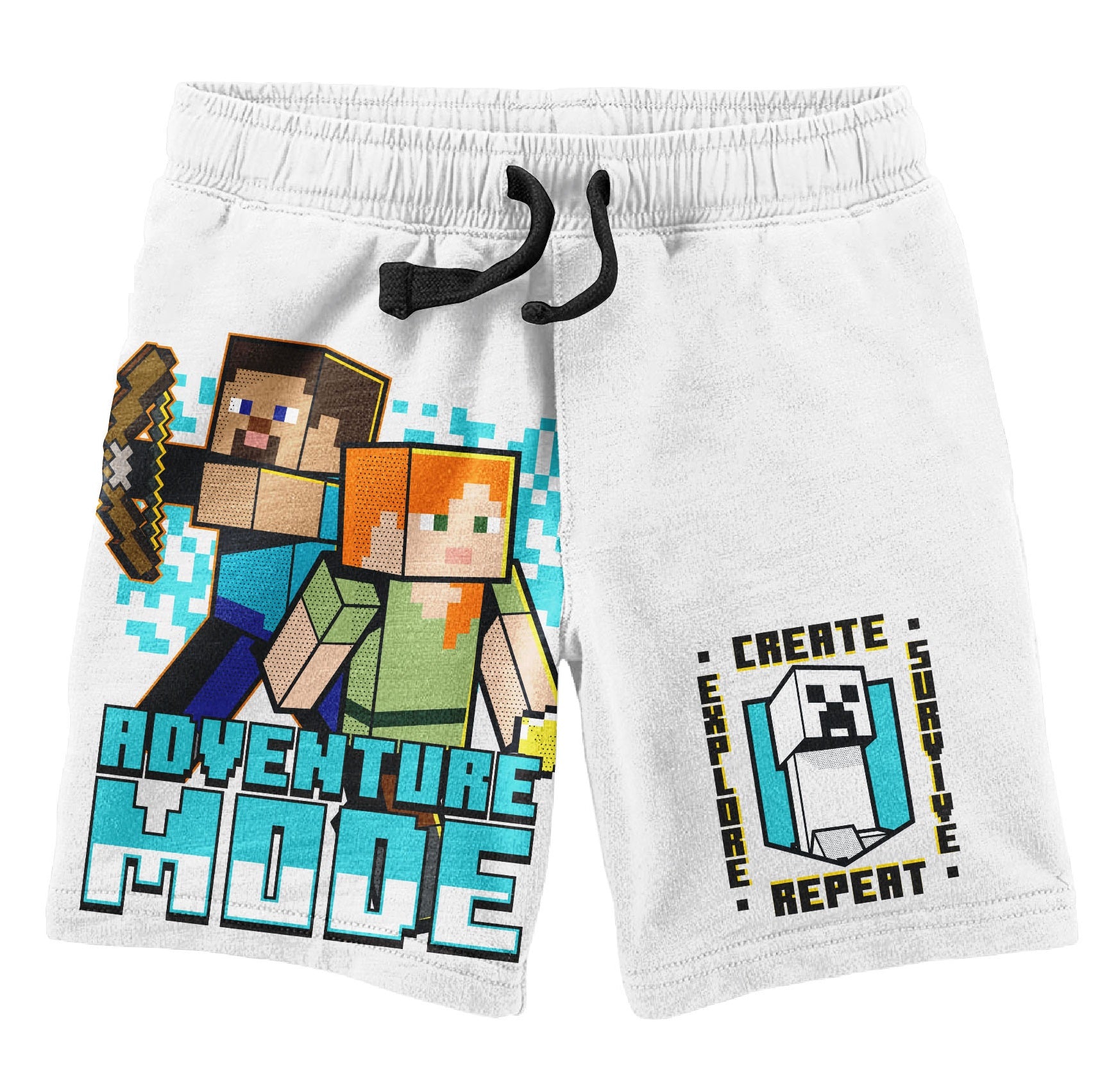 Minecraft Adventure Mode Boy's Short Sleeve Shirt & Lounge Shorts Combo Set