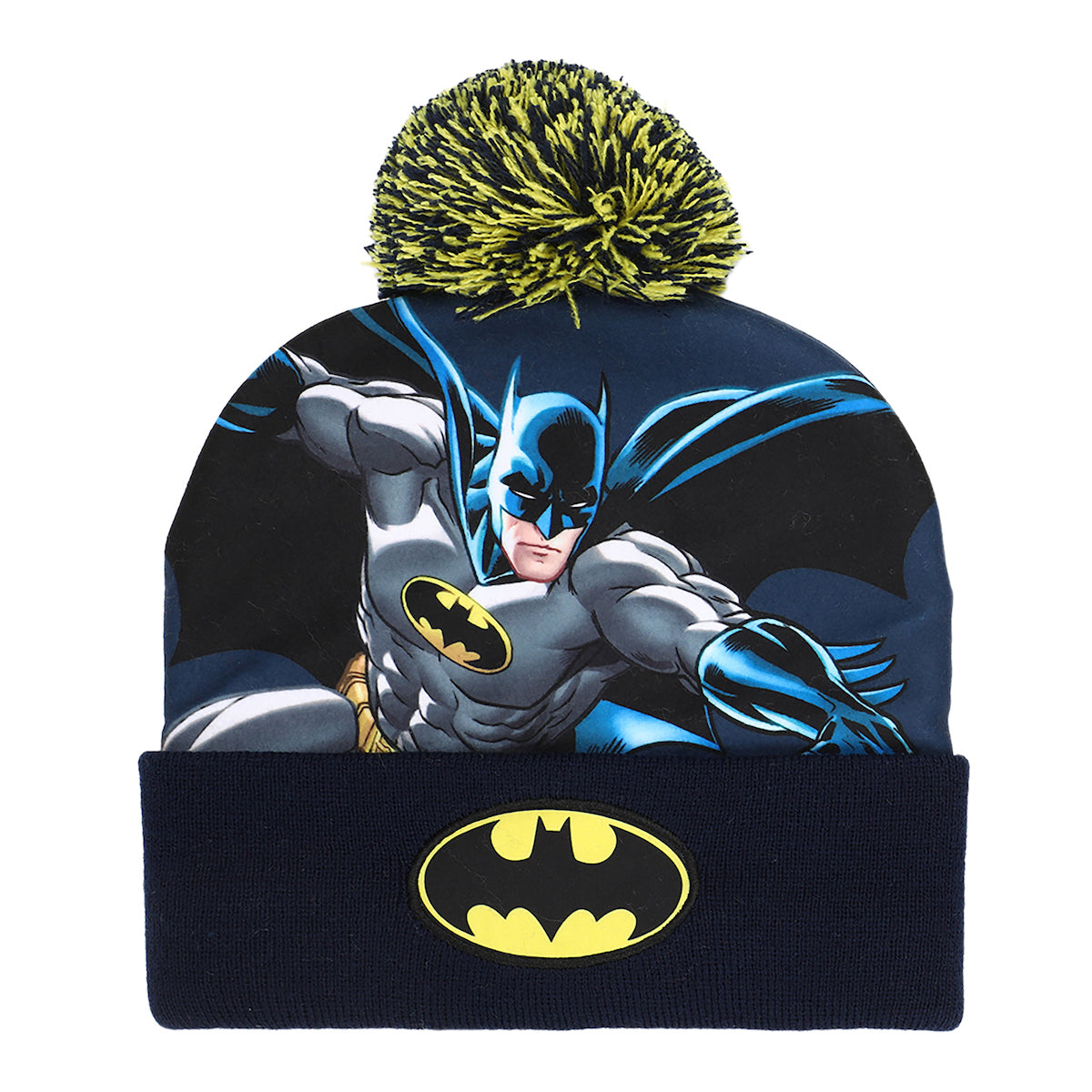 Batman Classic Bat Signal Youth Beanie and Gloves Set