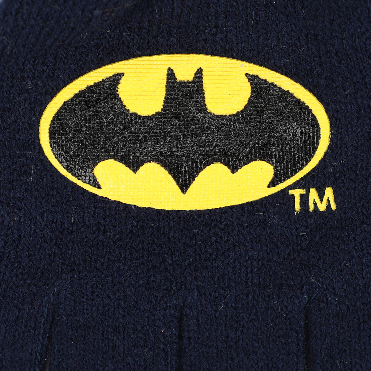 Batman Classic Bat Signal Youth Beanie and Gloves Set