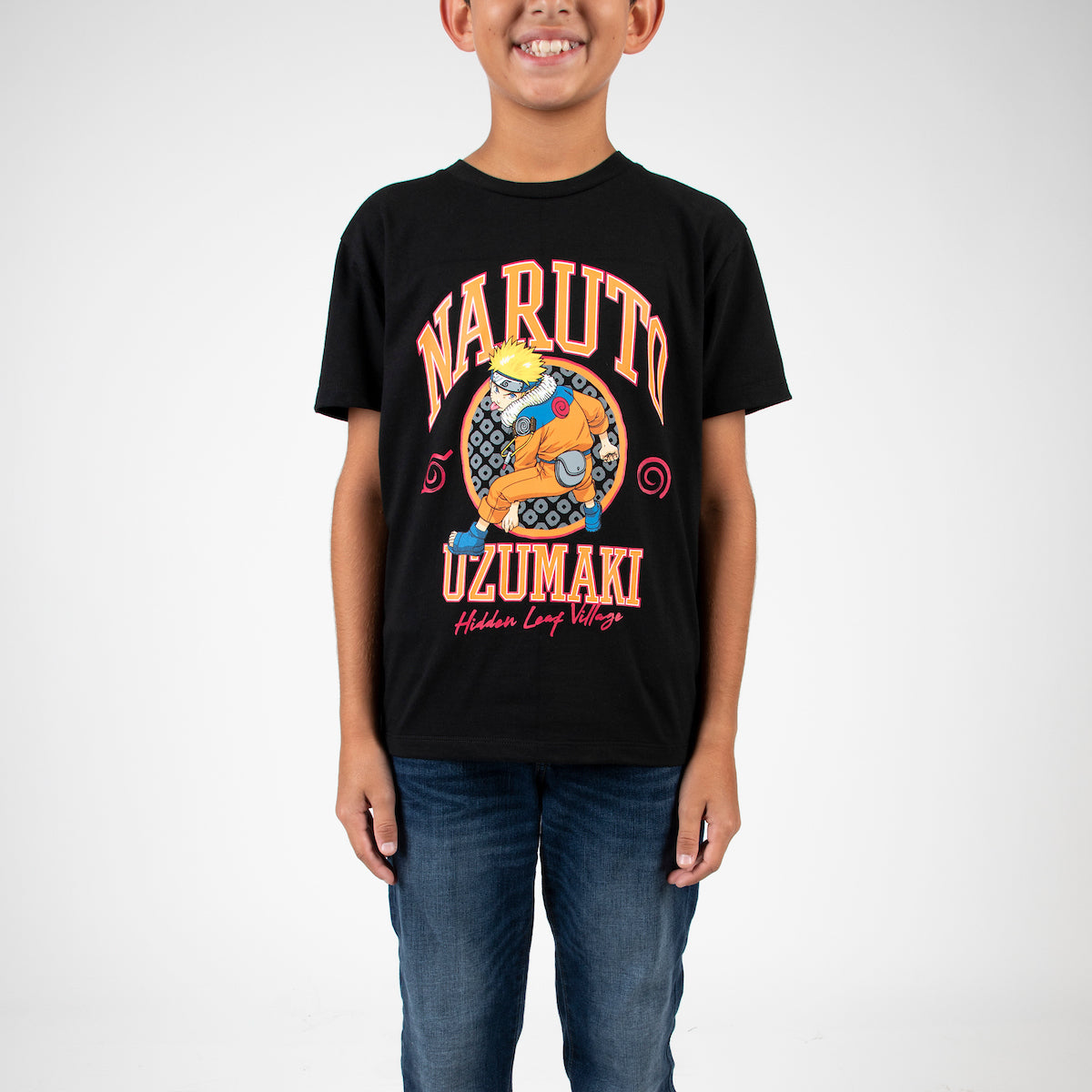 Naruto Uzumaki Crew Neck Short Sleeve 4pk Boy's Tees