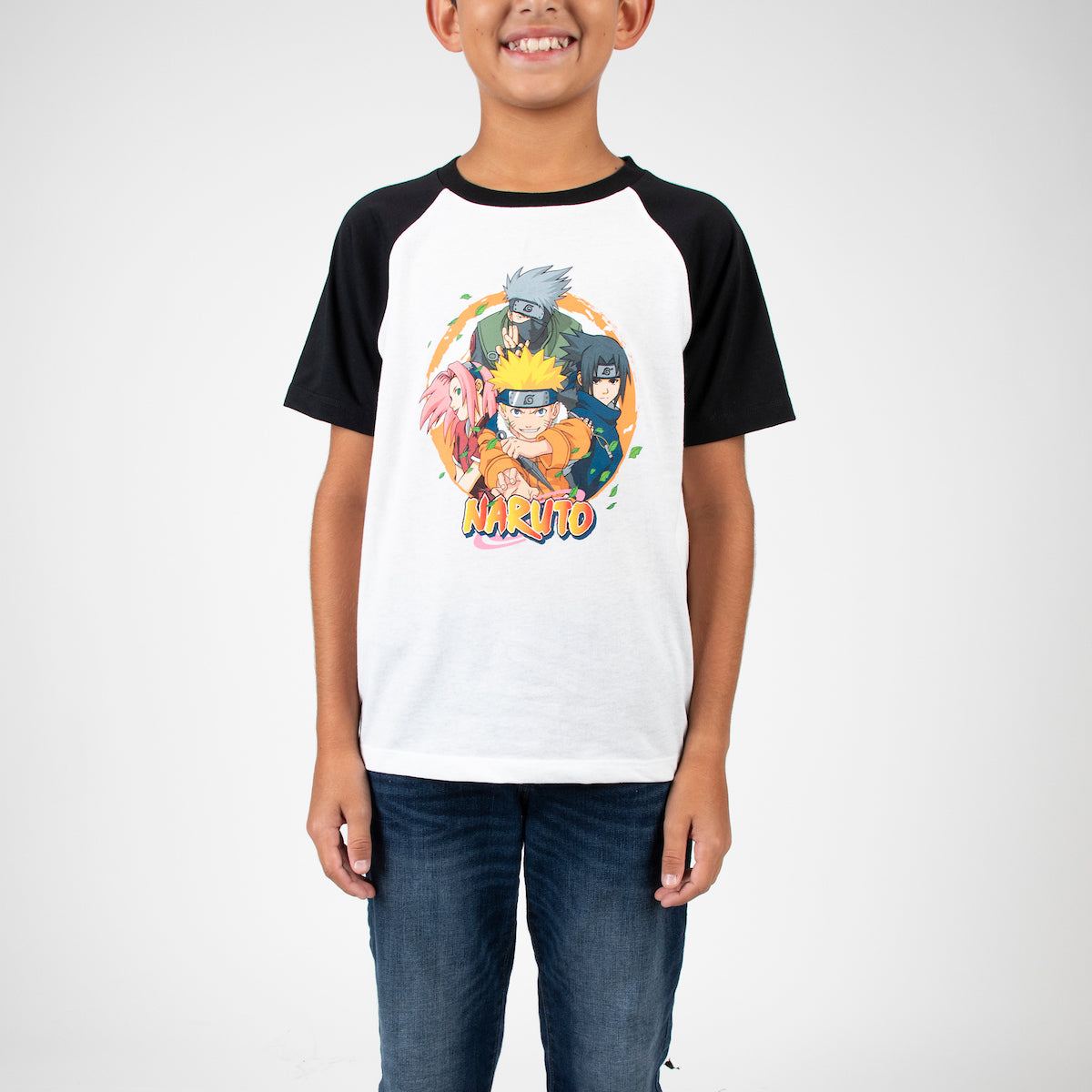 Naruto Uzumaki Crew Neck Short Sleeve 4pk Boy's Tees