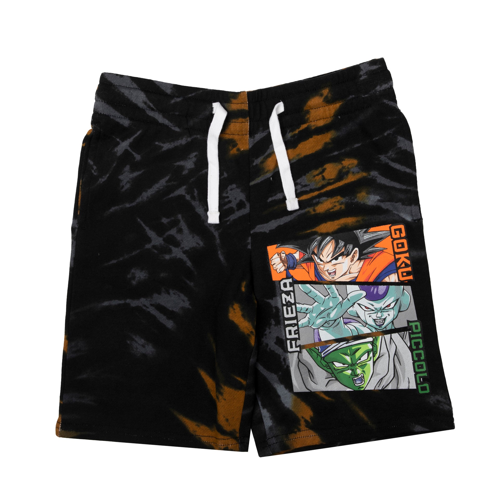 Dragon Ball Z Goku, Frieza, and Piccolo Short Sleeve Tee and Lounge Shorts 2-Piece Set