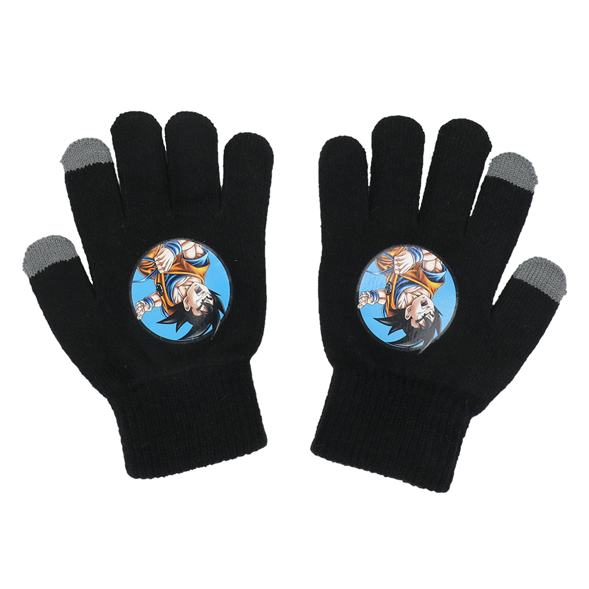 Dragon Ball Z Goku and Kanji Title Logo Youth Gloves (Set of 3)