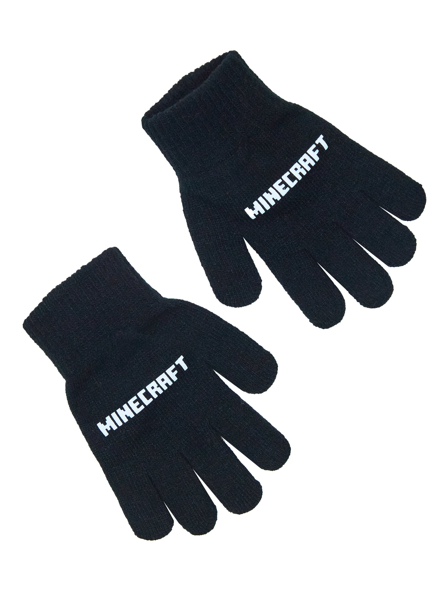 Minecraft Creeper TNT Youth Winter Two Way Hat And Knit Gloves Cold Weather Set