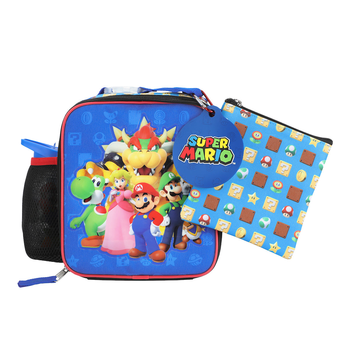 Super Mario Brothers 4-Piece Lunchbox & Water Bottle Combo Set