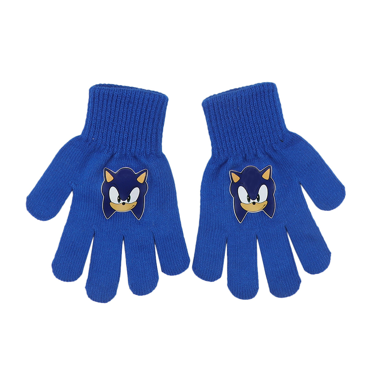 Sonic The Hedgehog Big Face Sonic 2-Piece Peruvian Hat & Magic Gloves Set