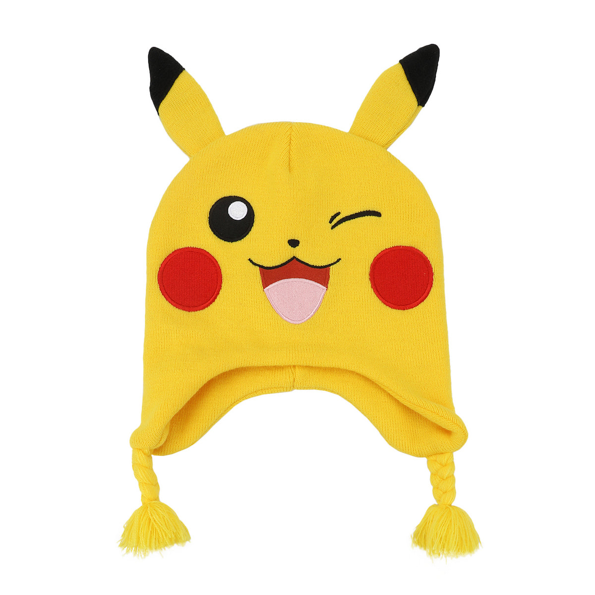 Pokémon Big Face Pikachu 2-Piece Beanie Hat & Magic Gloves Set