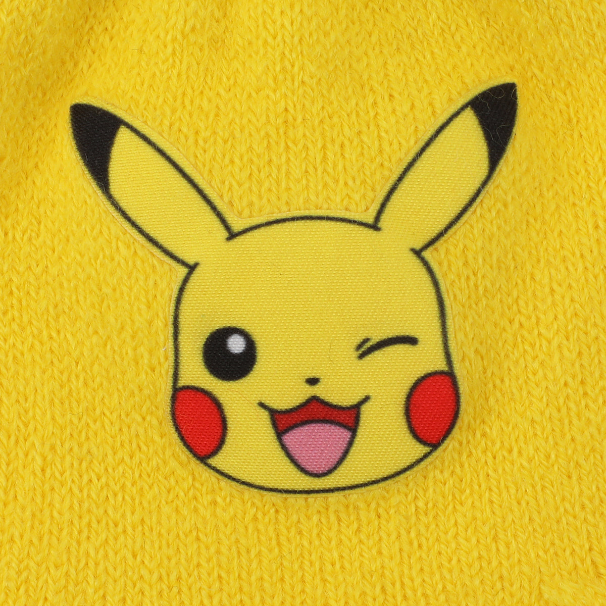 Pokémon Big Face Pikachu 2-Piece Beanie Hat & Magic Gloves Set