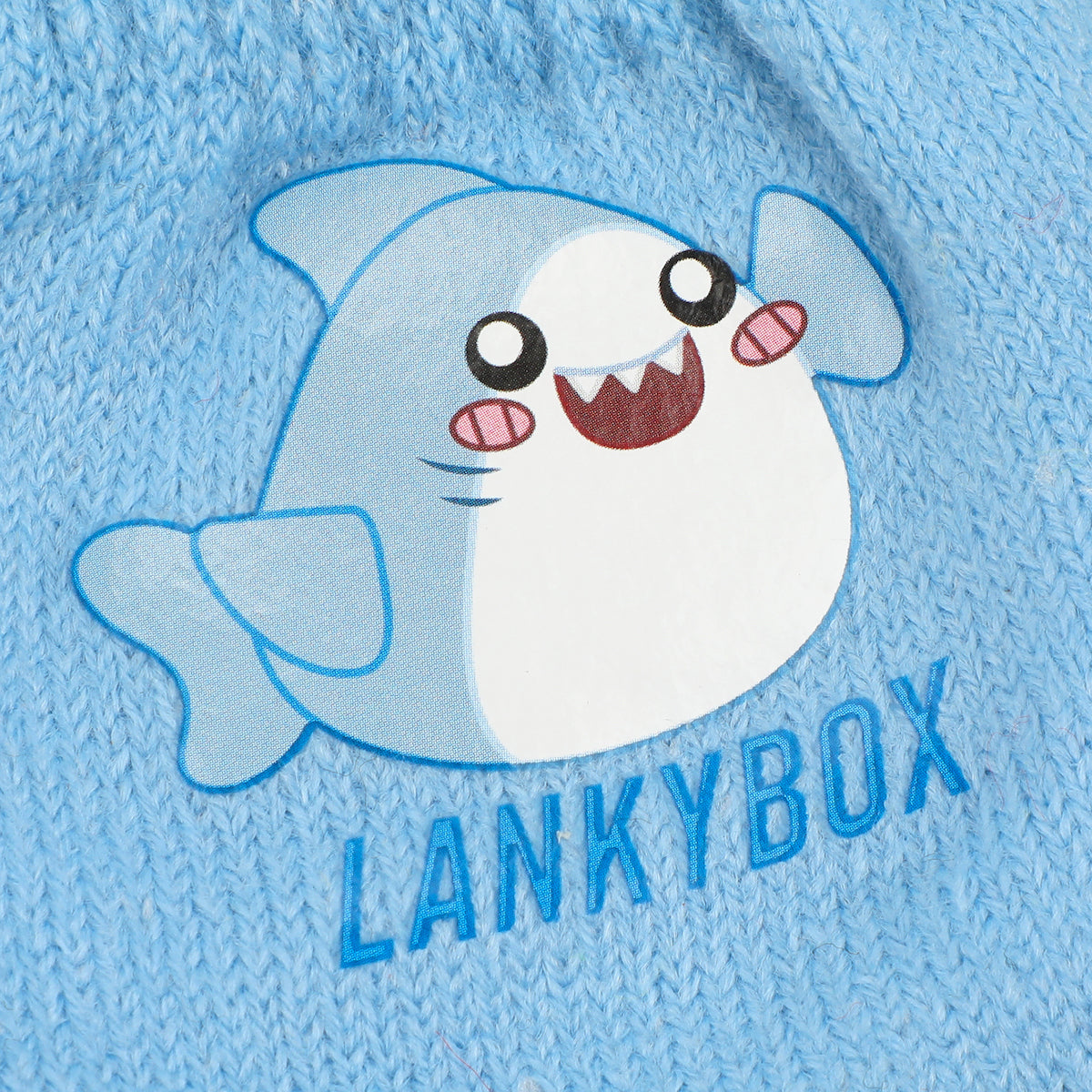 LankyBox Thicc Shark 2-Piece Cuff Beanie & Magic Gloves Set