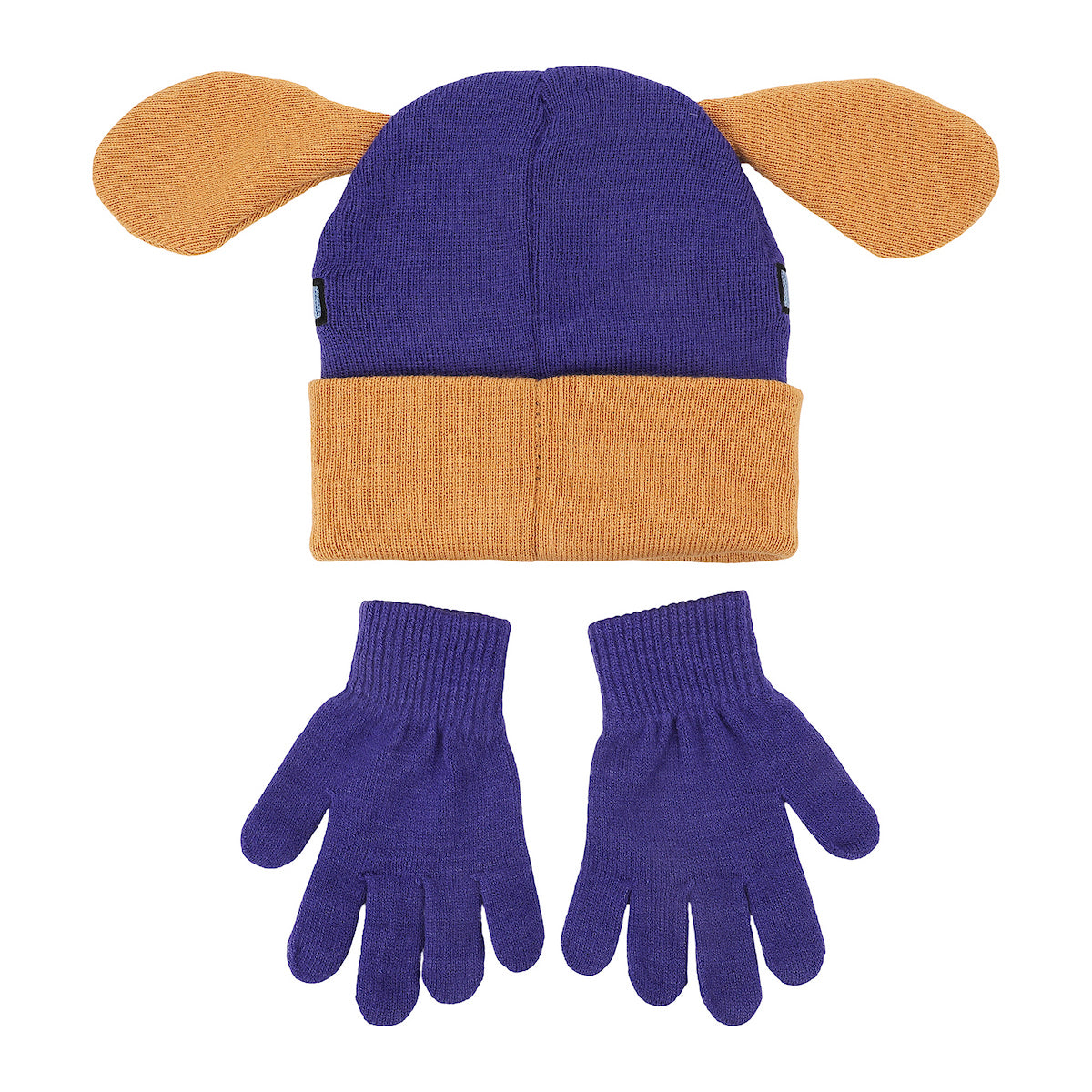 Dog Man Bark Knight Youth Cuff Hat and Knit Gloves Cold Weather Set