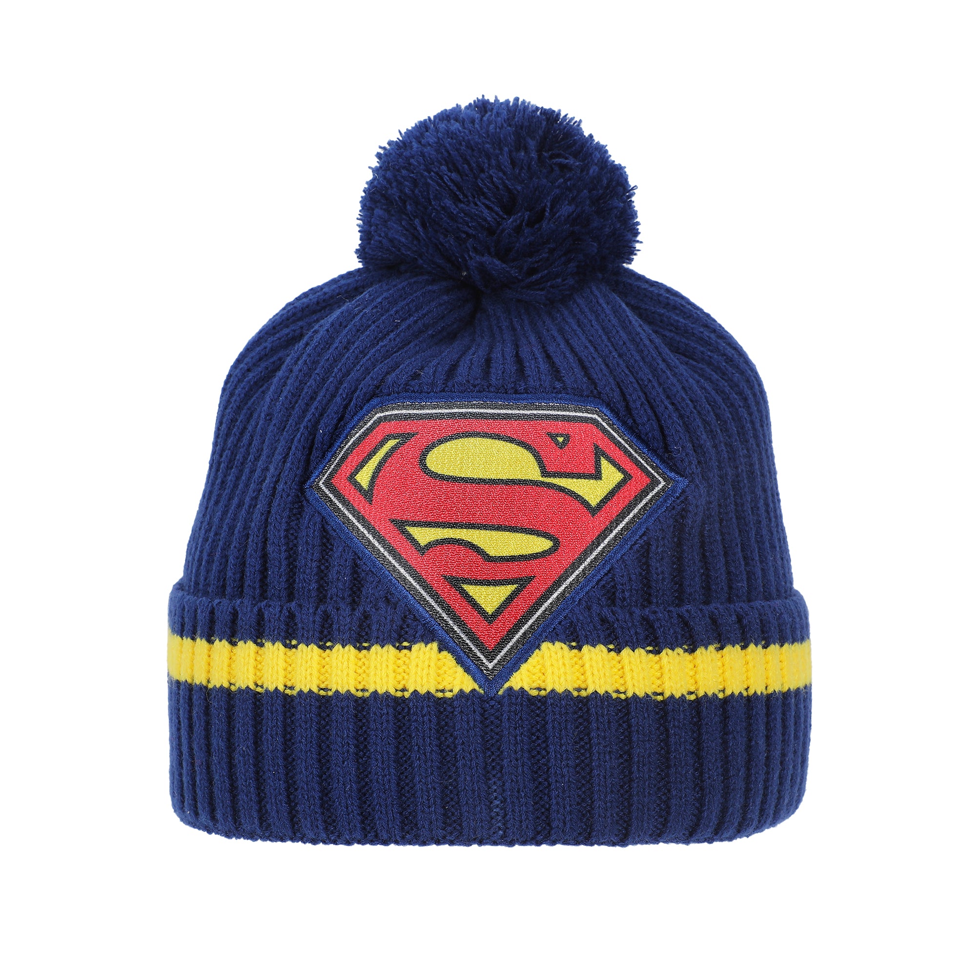 Superman Cuff Hat And Knit Gloves Youth Cold Weather Set