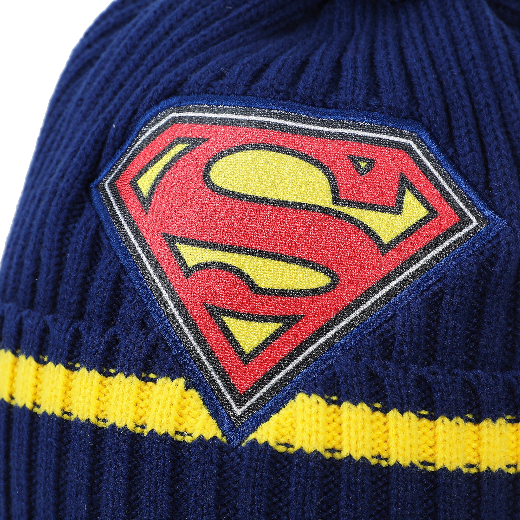 Superman Cuff Hat And Knit Gloves Youth Cold Weather Set