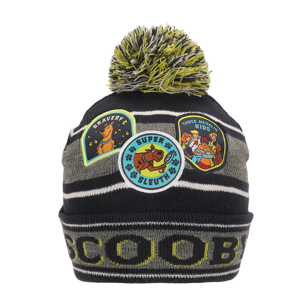 Scooby Doo Super Sleuth Badges Youth 2-Piece Knit Beanie & Gloves Set