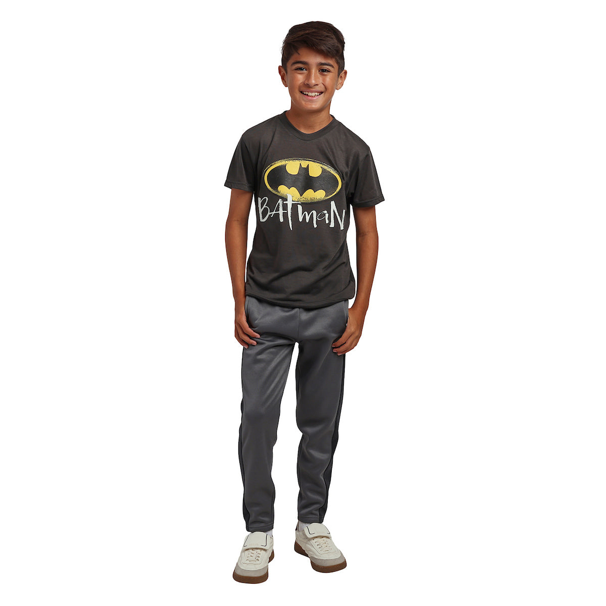 Batman Gotham City Athletics Boy's 3-Pack Hoodie Tee & Joggers Set