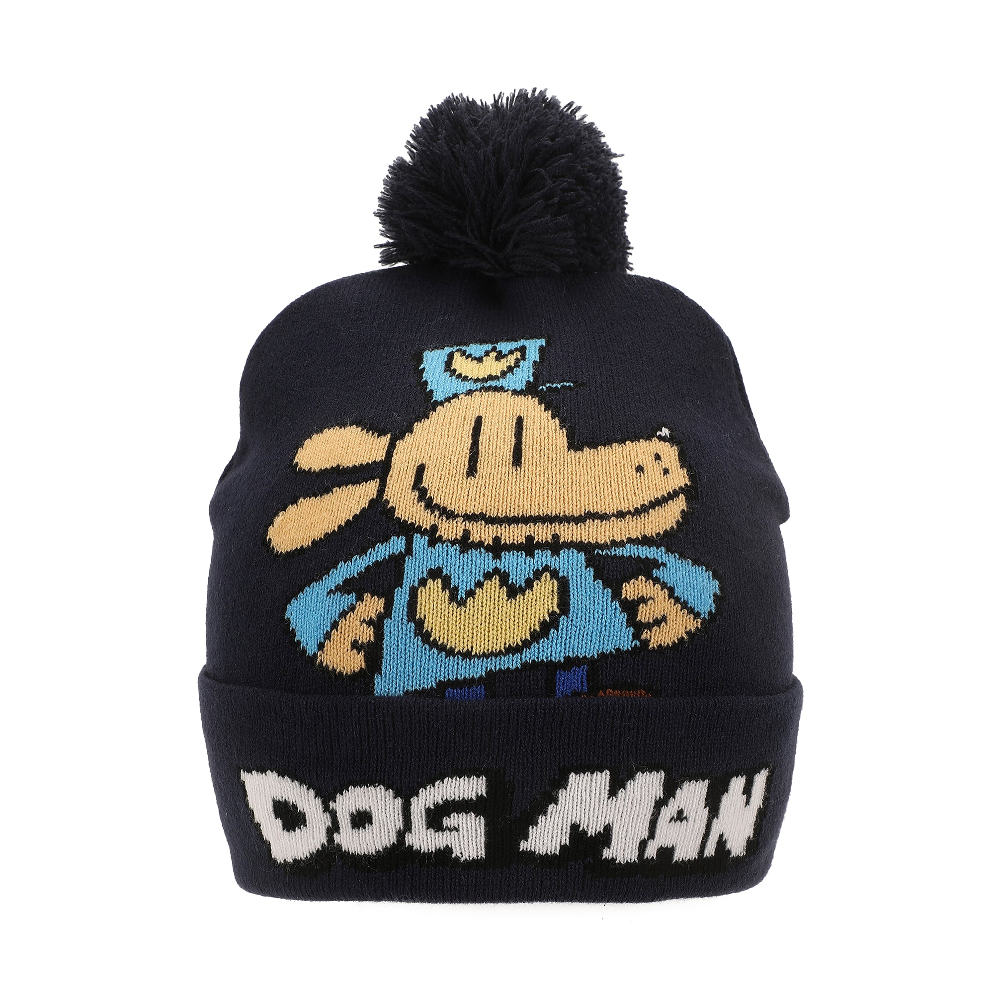 Dog Man Heroic Pose Youth 2-Piece Knit Beanie & Gloves Set