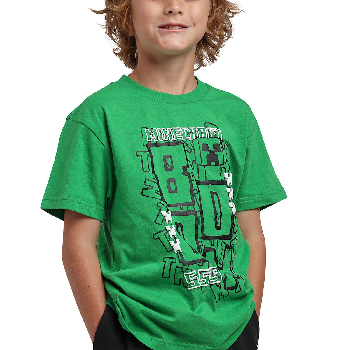 Minecraft Creeper Boom Boy’s 2-Pack Tee & Lounge Shorts Combo Set