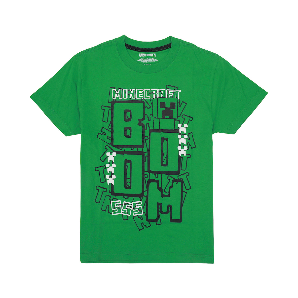 Minecraft Creeper Boom Boy’s 2-Pack Tee & Lounge Shorts Combo Set