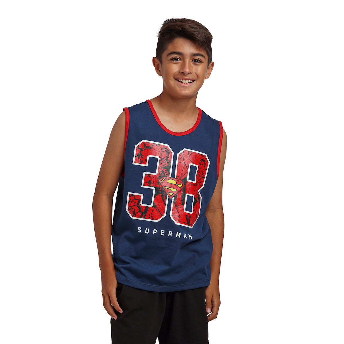 Superman 38 Logo Boy’s 3-Pack Tank Top Set
