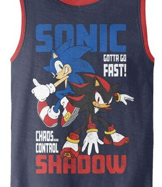 Sonic The Hedgehog Sonic & Shadow Boy's 3-Pack Tank Top Set