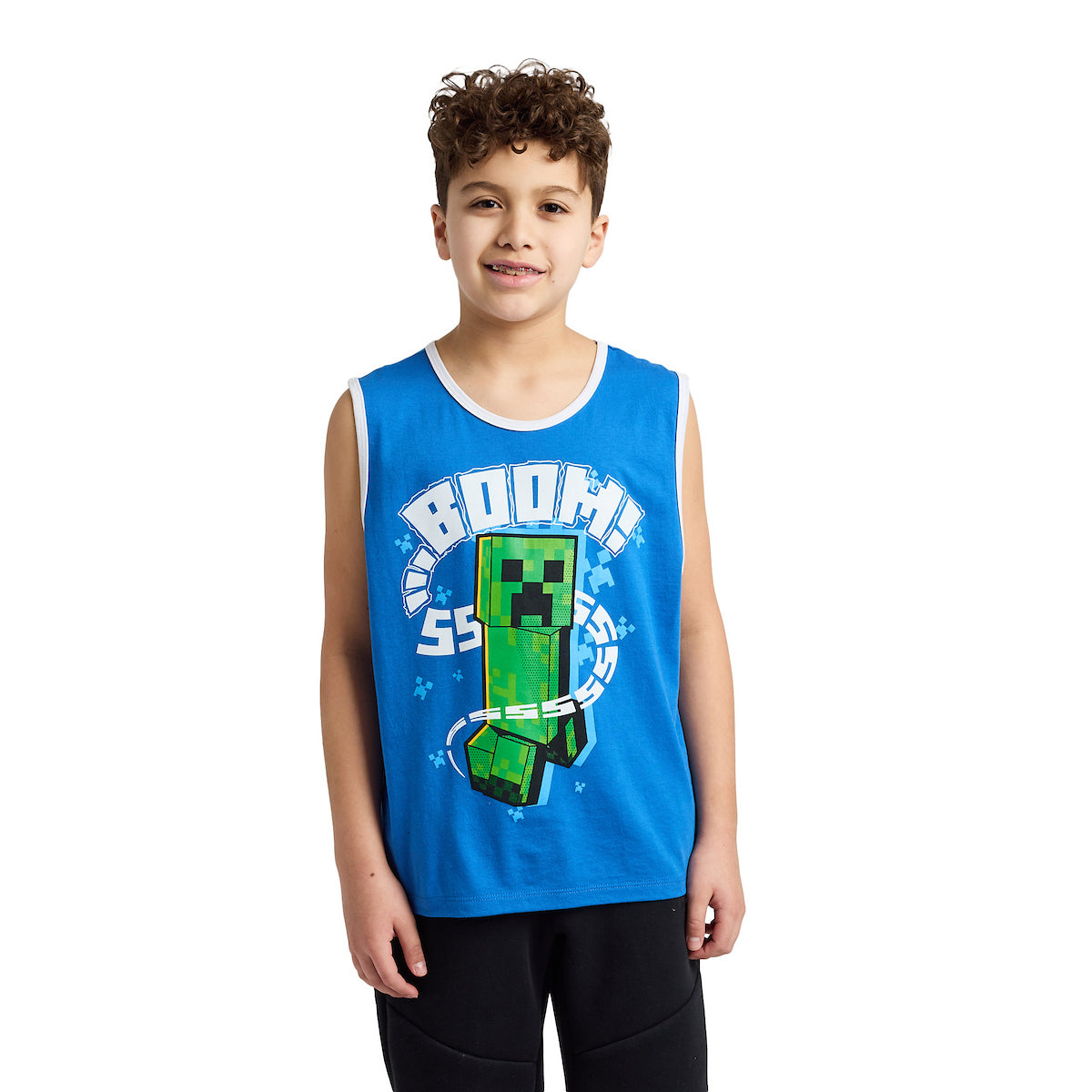Minecraft Creepers & Chicken Jockey Boy's 3-Pack Tank Top Set