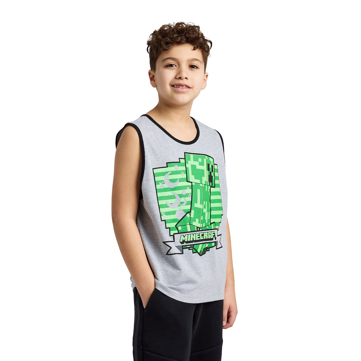 Minecraft Creepers & Chicken Jockey Boy's 3-Pack Tank Top Set