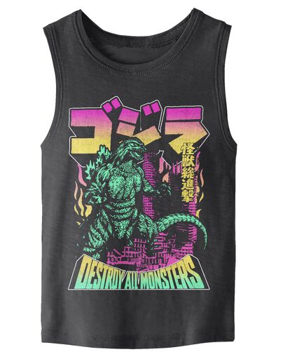 Godzilla Kanji Kaiju Boy’s 3-Pack Tank Top Set