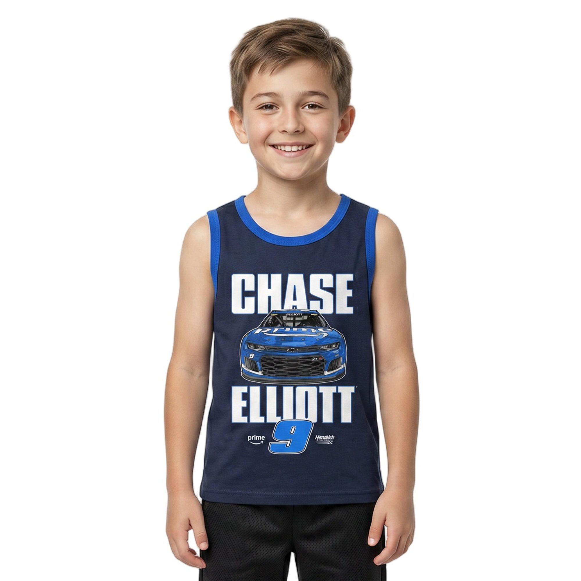 Hendrick Racing Chase Elliott 3-Pack of Youth Boy’s Sleeveless Muscle Shirts