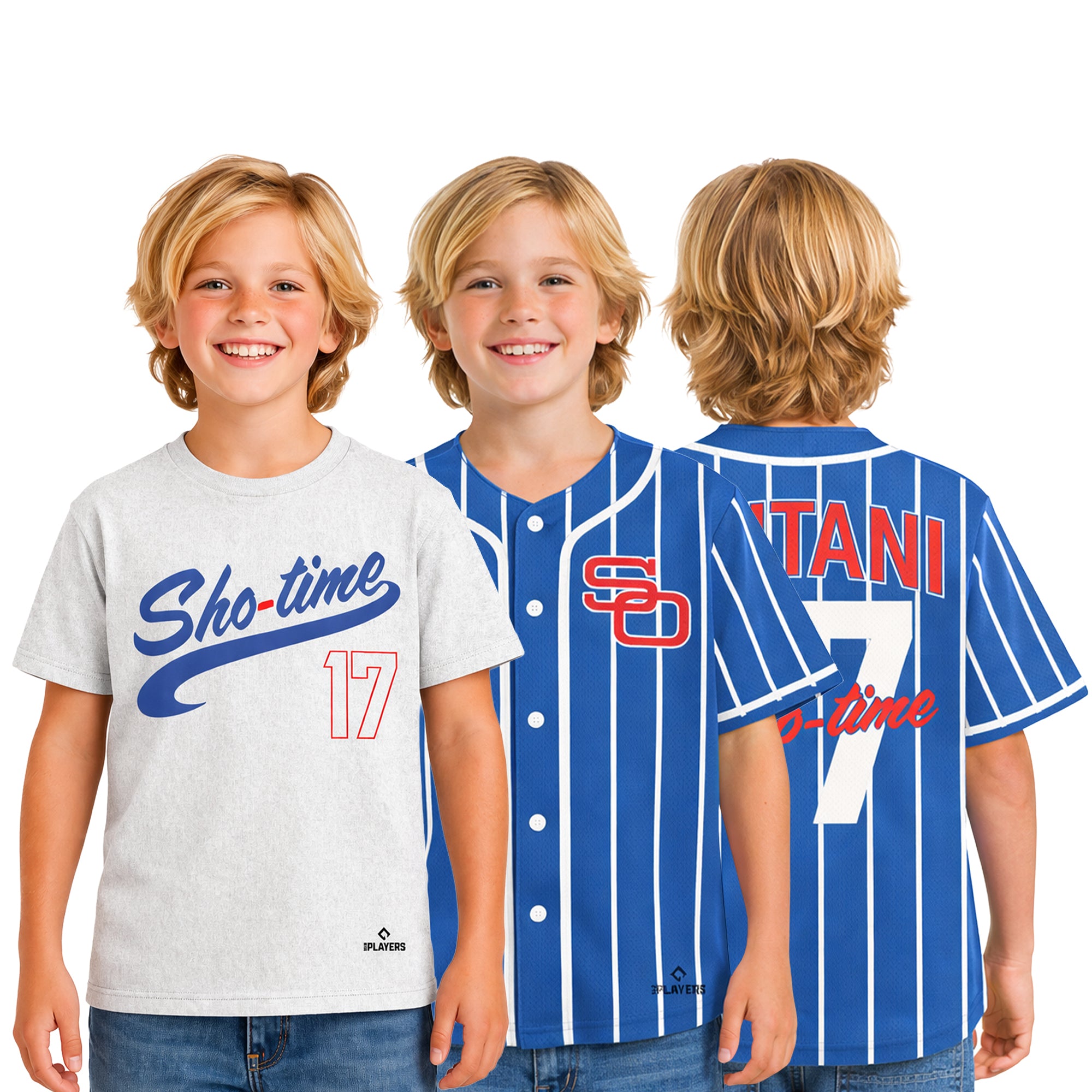 MLBPA Shohei Ohtani Boy’s 2-Pack Baseball Jersey & T-shirt Set